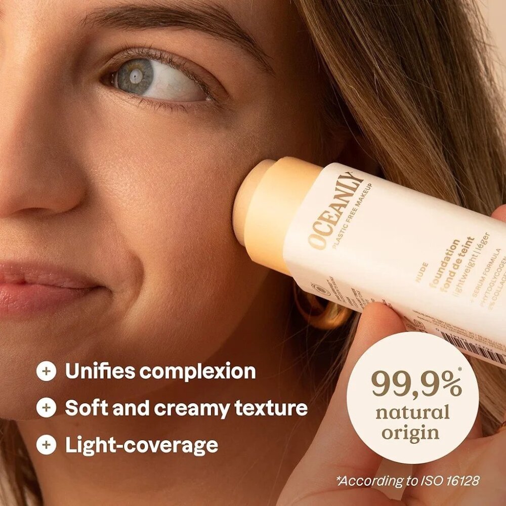 ATTITUDE Oceanly Plastic-Free Light Coverage Foundation Stick Vegan Makeup Nude - Picture 2 of 10